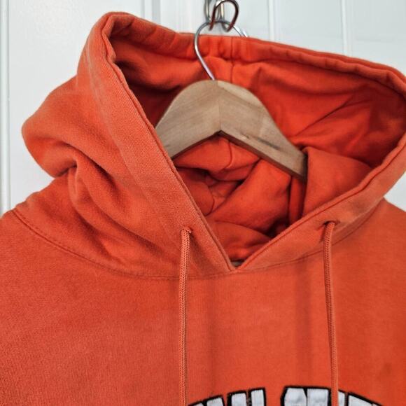 Oklahoma State University Hoodie Mens Medium Orange OSU Pullover Embroidered - Picture 4 of 7